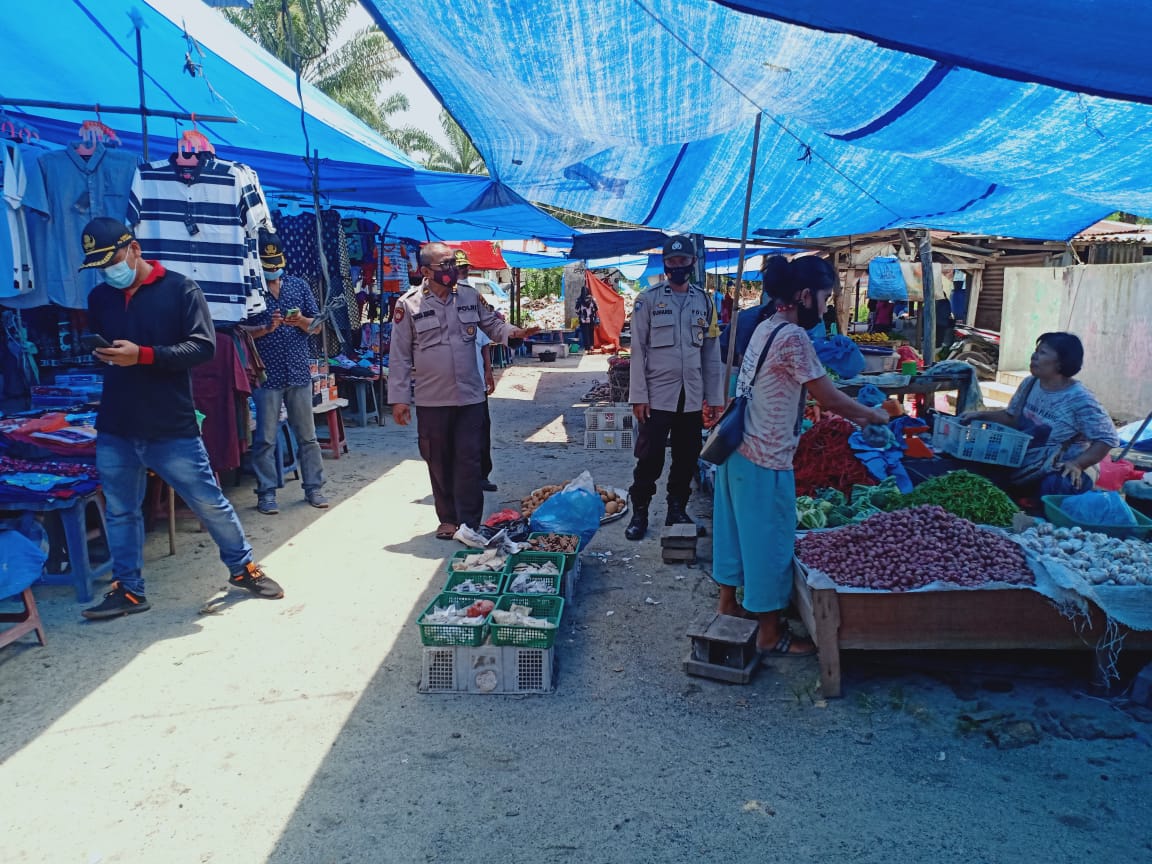 Antisipasi Covid-19, Polsek Bandar Pasir Mandoge Buat Operasi Yustisi