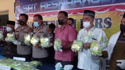 Polres Tanjung Balai Amankan 21 Kg Sabu