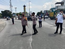 Cek Pos Pam, Kapolres Batu Bara Berikan Motivasi dan Semangat Kepada Personel
