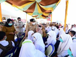 Tinjau GVM Bupati Batu Bara Bagi-bagi Migor