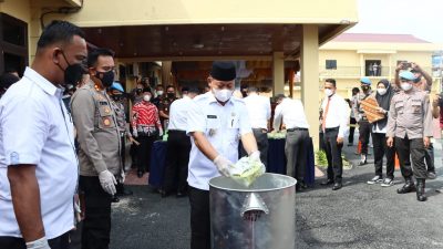 22 Kg Sabu Direbus dan 1106 Ekstasi di Blender Polres Tanjung Balai
