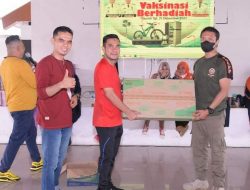 Senam Pagi Berhadiah Lucky Draw, Wabup Labura Apresiasi Nakes