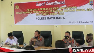 Jelang Nataru, Kapolres Batu Bara Ajak Lintas Sektoral Antisipasi Klaster Baru Covid-19
