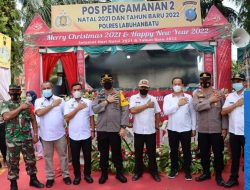 Tinjau Pos Nataru Labura, Wabup Bersama Kapolres Pesan Jaga Sesehatan