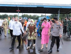 Kapoldasu Sambut KSAD di Lanud Soewondo