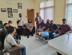 Kapolsek Medan Tuntungan Silaturahmi dengan Awak Media