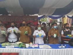 Polrestabes Medan Bakar Narkoba Senilai Rp 30 M