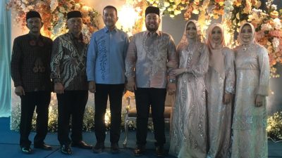 Gubsu dan Wagubsu Hadiri Syukuran Pernikahan Putra Fungsionaris BKM Agung Medan Mahmuzar