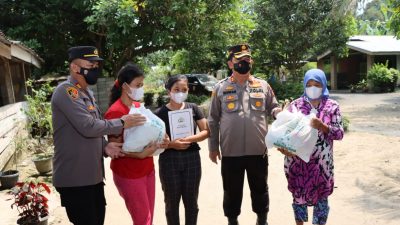 Bansos, Tali Asih Diberikan Kapolres Batubara ke Anak Yatim dan Dua’fa