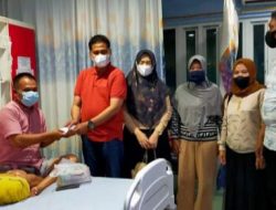 Petinggi Polsek Patumbak Besuk Aiptu Lasimo