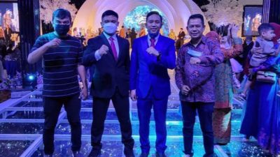 Ketua Pewarta Hadiri Resepsi Nikahan Adik Wakasat Reskrim Polrestabes Medan