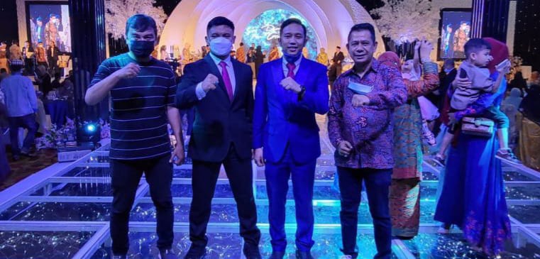 Ketua Pewarta Hadiri Resepsi Nikahan Adik Wakasat Reskrim Polrestabes Medan