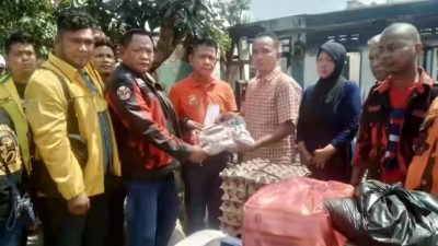 PP Medan Area dan Pewarta Bantu Korban Kebakaran