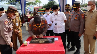 Bupati Zahir Resmikan Gedung WTP di Mapolres Batubara