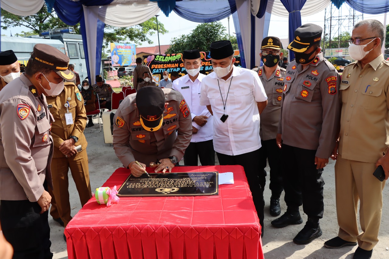 Bupati Zahir Resmikan Gedung WTP di Mapolres Batubara
