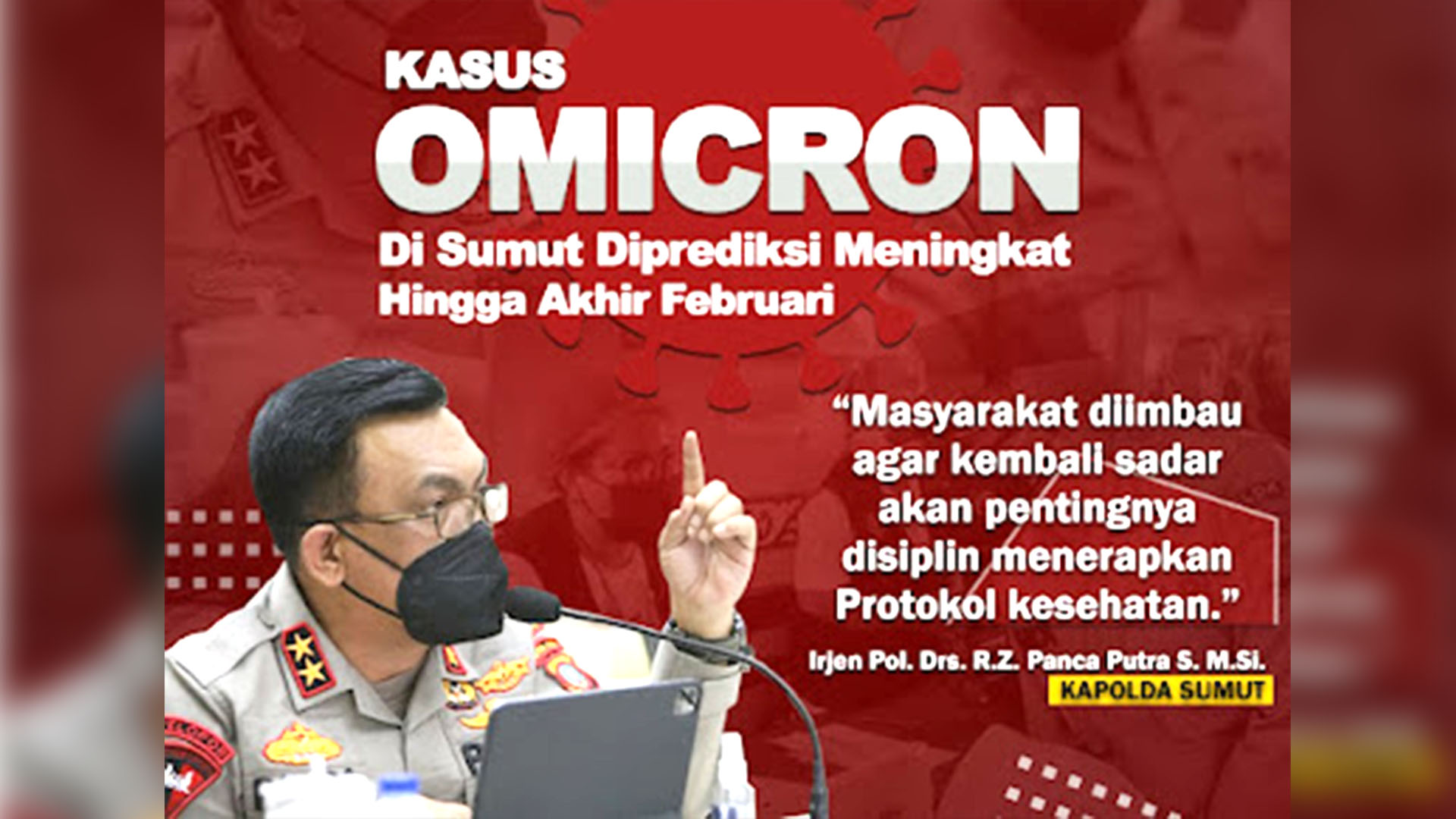 Polda Sumut Kembali Himbau Masyarakat Perketat Prokes