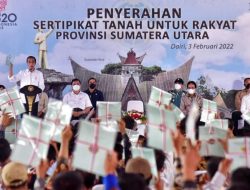 Jokowi Bagikan 600 Sertifikat Tanah di Dairi, Gubsu : Wujud Keadilan
