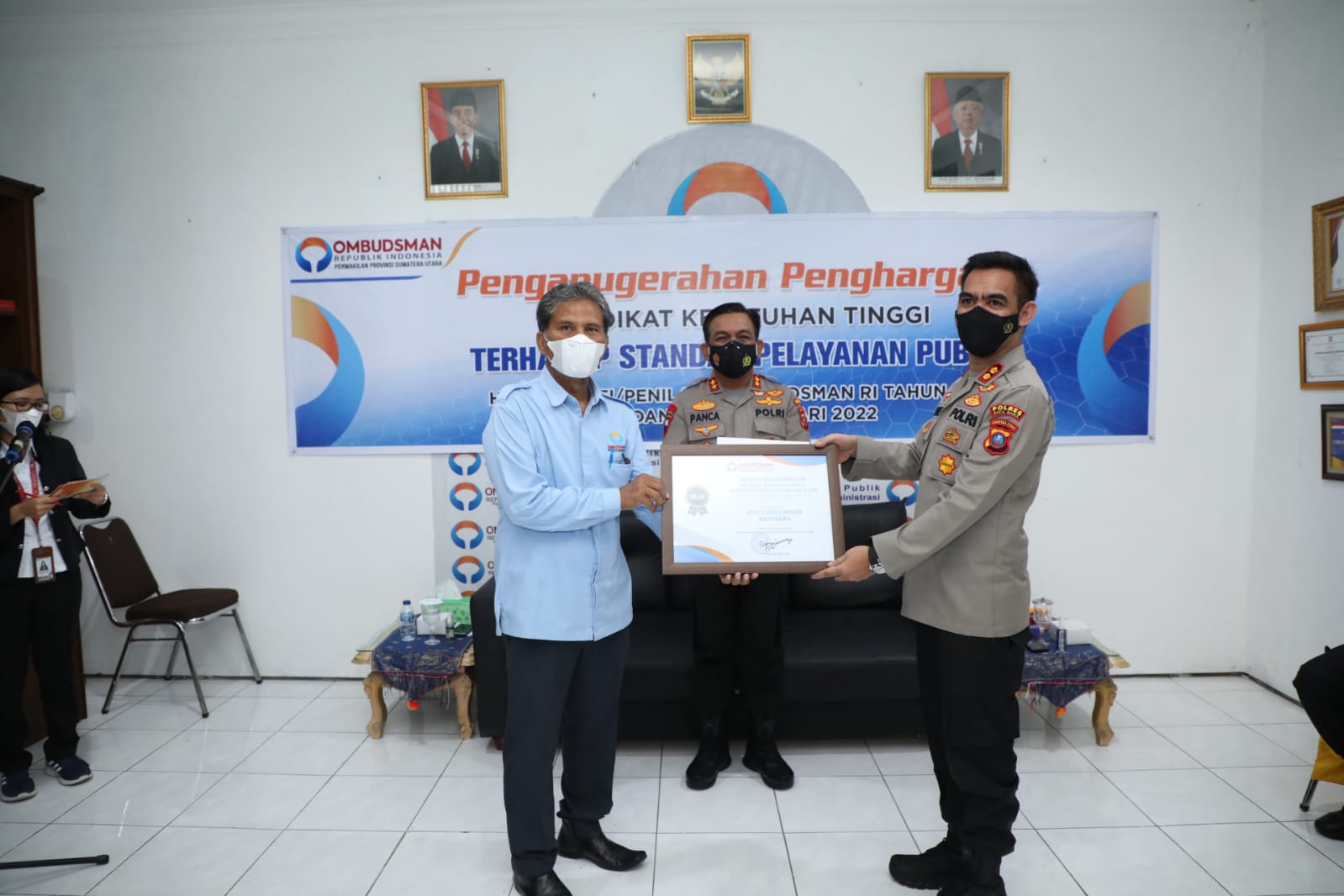 Hasil Survey Ombudsman RI Sumut, Polres Batubara Predikat Zona Hijau