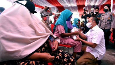 Pemkab Batu Bara dan Polres Gelar Vaksinasi Serentak pada Peringatan Isra Miraj