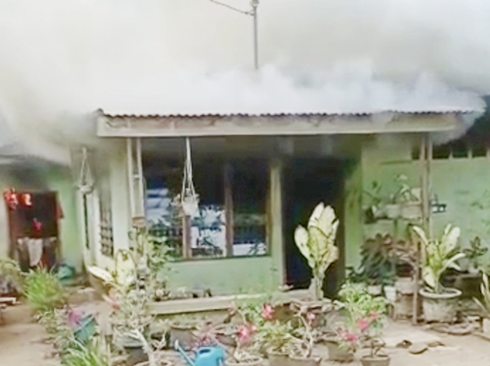 LiLin Menyambar BBM, 1 Unit Rumah Permanen Terbakar