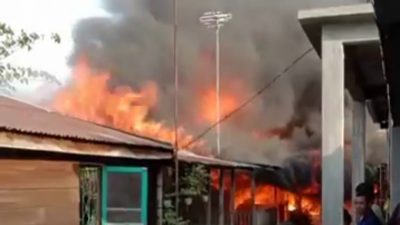 9 Rumah Rata Dengan Tanah, 5 Rusak Parah Kebakaran di Batubara