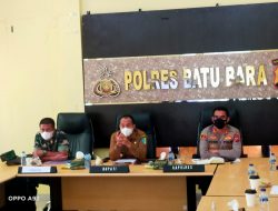 Bupati Batubara, Kapolres Zoom Meeting Bersama Gubsu Bahas PPKM