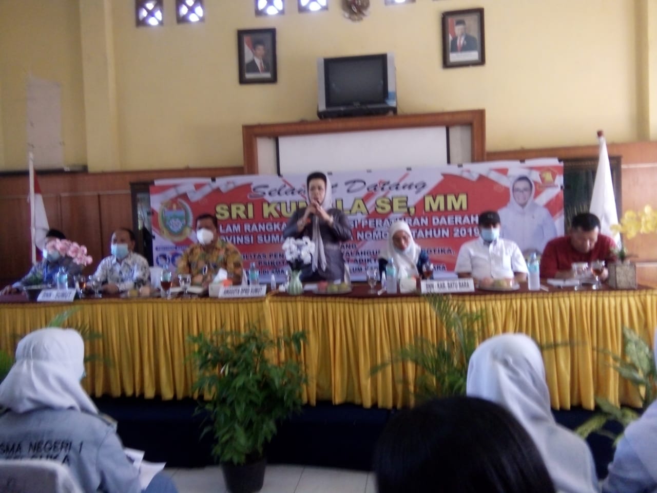 Anggota DPRD Provsu Sosialisasi Perda No.1 di SMA Mitra Inalum