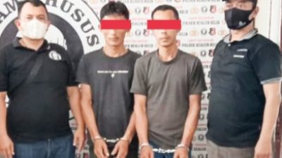 Tekab Polsek Kualuh Hilir Ringkus Pelaku Sedang Bungkus dan Menghisap Sabu