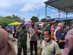Dandim Asahan Monitor Vaksinasi dan Penyaluran BPNT di Batubara