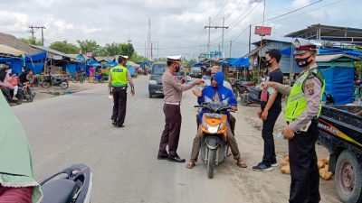 Target Zero Covid-19, Polres Batubara Gencar Ops Yustisi
