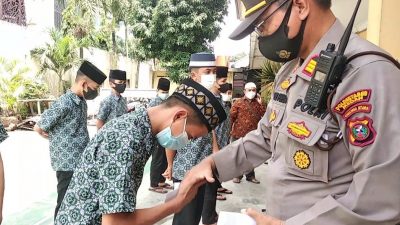 Pandemi Covid-19, Polsek Medan Timur Bantu Anak Panti Asuhan