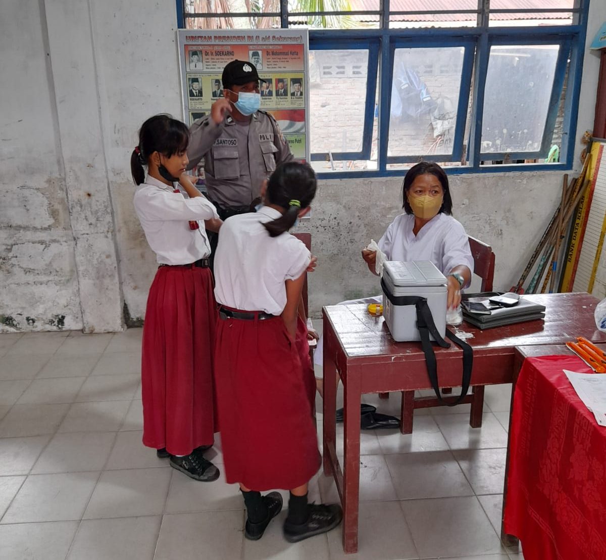 Kapolsek di Batubara Terus Monitoring dan Mobilitas Warga Ikut Vaksinasi 