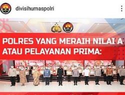 Mabes Polri Rilis 27 Polres Meraih Nilai A, Jajaran Poldasu Tidak Ada