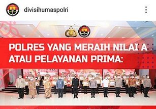 Mabes Polri Rilis 27 Polres Meraih Nilai A, Jajaran Poldasu Tidak Ada