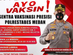 Polrestabes Medan Gelar Sentra Vaksinasi Presisi di PRSU