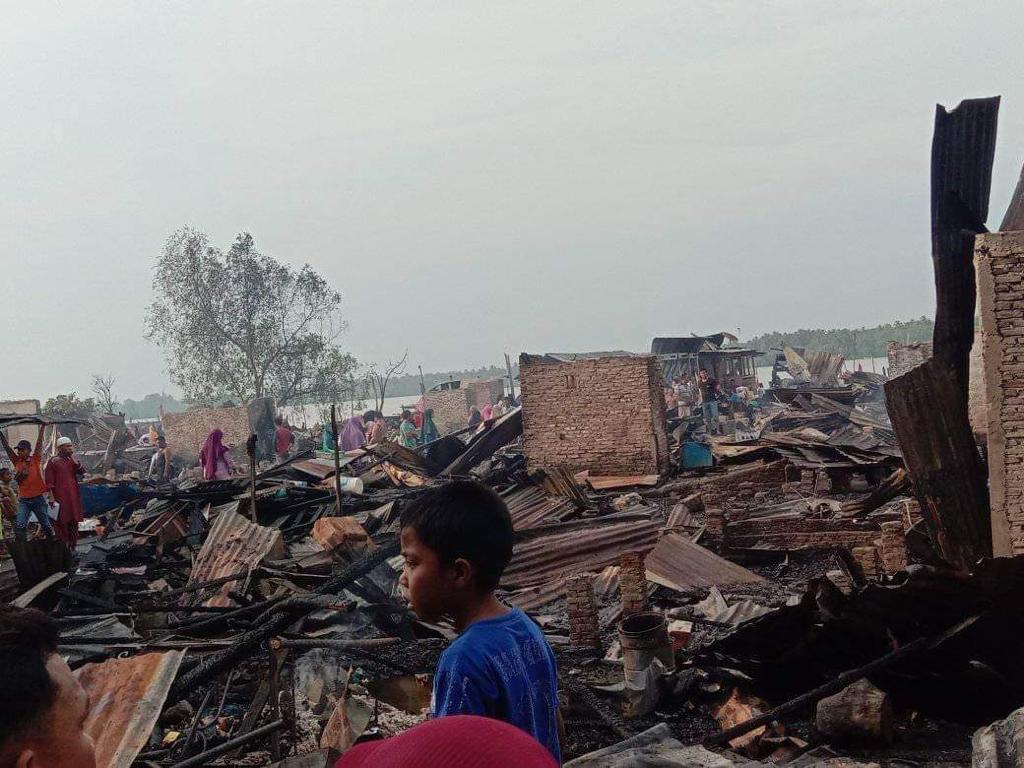 60 Rumah di Tanjung Balai Ludes Dilahap Sijago Merah