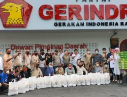Jelang Lebaran, Gerindra Sumut Bagikan Ribuan Paket Sembako