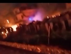 30 Rumah Hangus Terbakar di Jalan Wahidin Medan