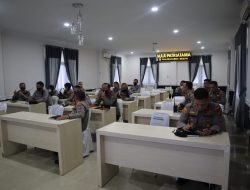 Polrestabes Medan Zoom Meeting Penyaluran BTPKLW+N