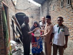 Baznas, Kadin, dan PDIP Batu Bara Bantu Korban Kebakaran