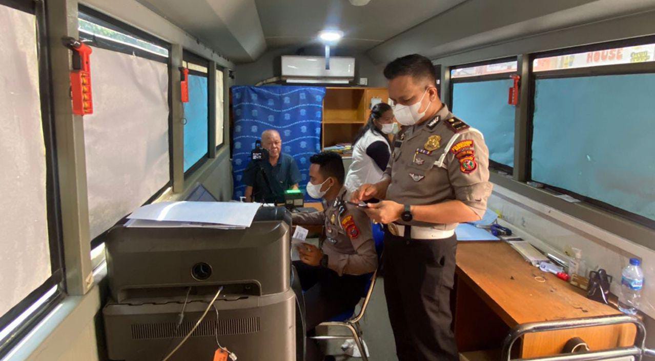 Lima Gerai SIM Keliling di Kota Medan Kembali Beroperasi