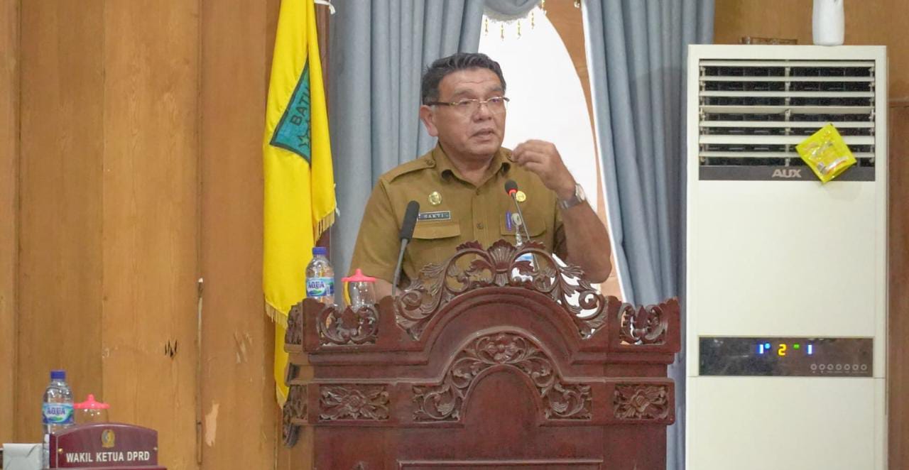 Bupati Batu Bara Sampaikan Jawaban Atas Pandangan Umum Fraksi Terhadap Nota LKPD 2021