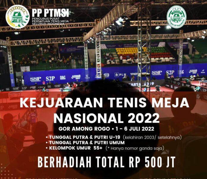 PTMSI Akan Gelar Kejurnas Tenis Meja
