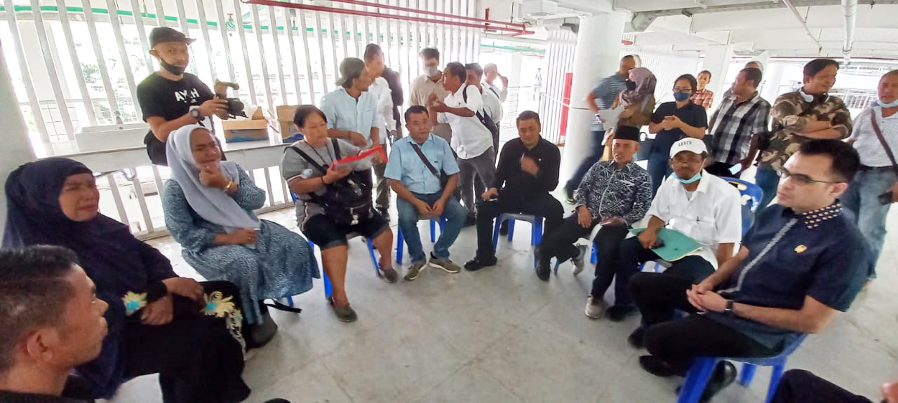 Pengundian Kios Pasar Aksara Disaksikan Anggota Dewan