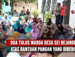Doa Tulus Warga Desa Sei Bejangkar Atas Bantuan Pangan yang Diberikan