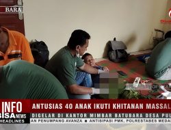 Antusias 40 Anak Ikuti Khitanan Massal Digelar di Kantor Mimbar Batubara