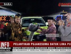 Pelantikan Pujakesuma Datuk Lima Puluh – Bupati Batubara Serahkan Mobil Operasional