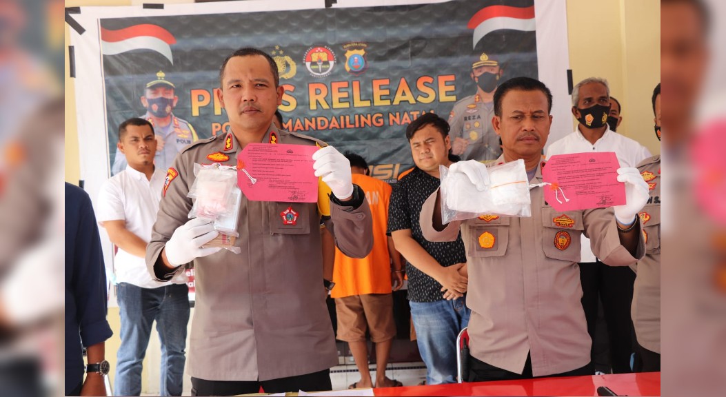 Polres Madina Ringkus 4 Tersangka Pengedar Sabu