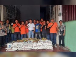 Ketua Pewarta Salurkan Sembako Bantuan Forkolimat