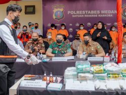 Polrestabes Medan Musnahkan Narkoba Senilai Puluhan Miliaran Rupiah, Walikota Sampaikan Apresiasi